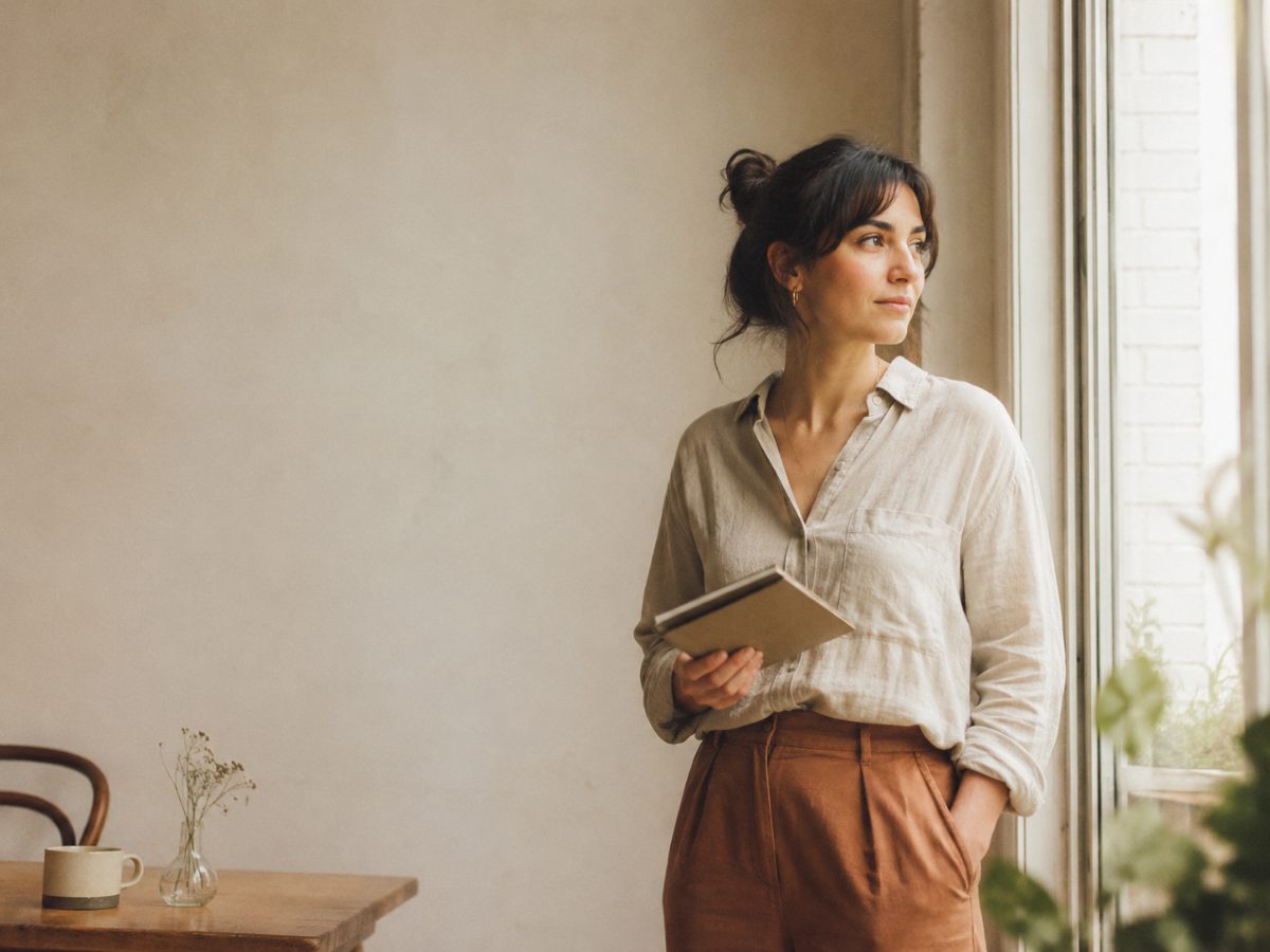 A job seeker looking ahead, ready to start
